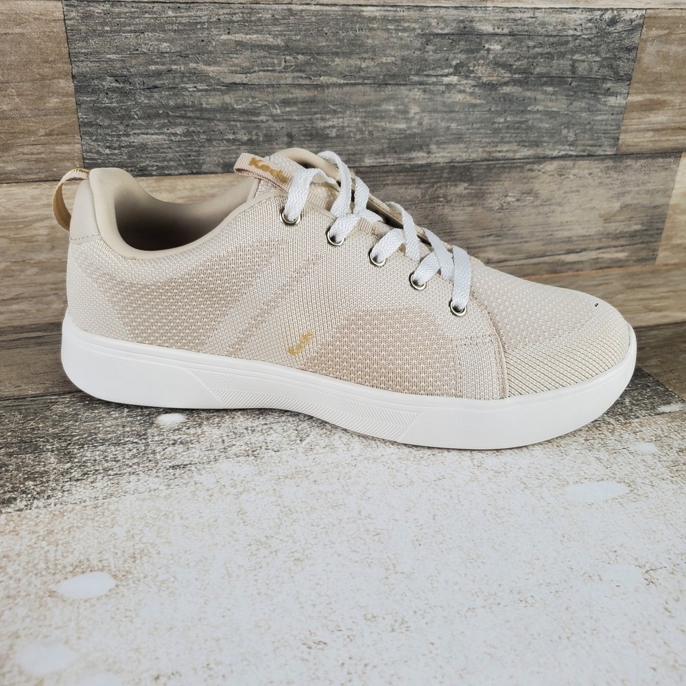 Keds Bliss Walk Womens Shoes Sz 8.5 M Comfort Oatmeal Knit Lace Up Sneakers